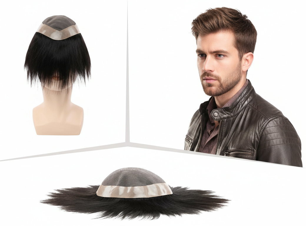 Srhairfeelers Monofilament Mens Hair Patch