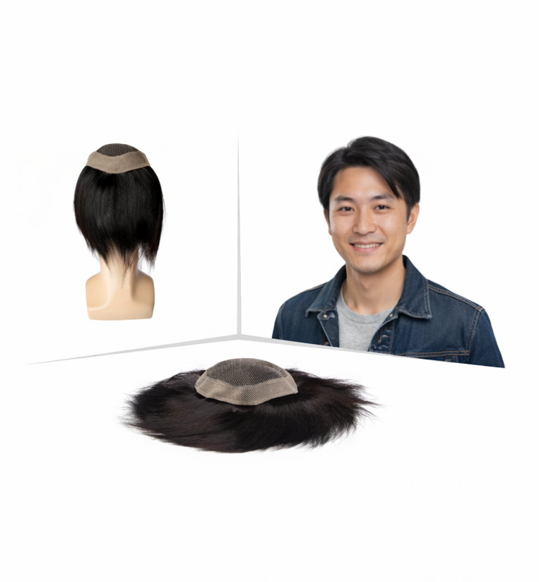 Srhairfeelers OCTAGON FRONT LACE Hair Patch for Men