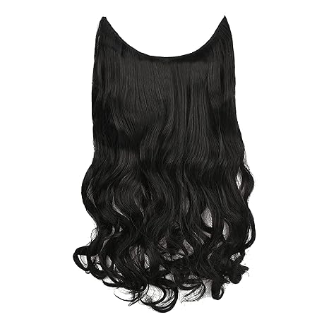 Srhairfeelers Chaam Women Hair Extension Long Curly Black 18 To 20 Inch Hover