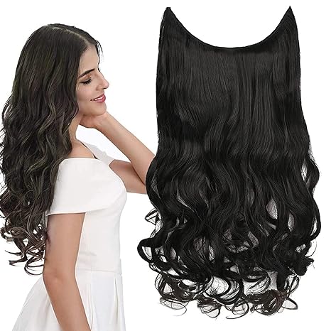 Srhairfeelers Chaam Women Hair Extension Long Curly Black 18 To 20 Inch
