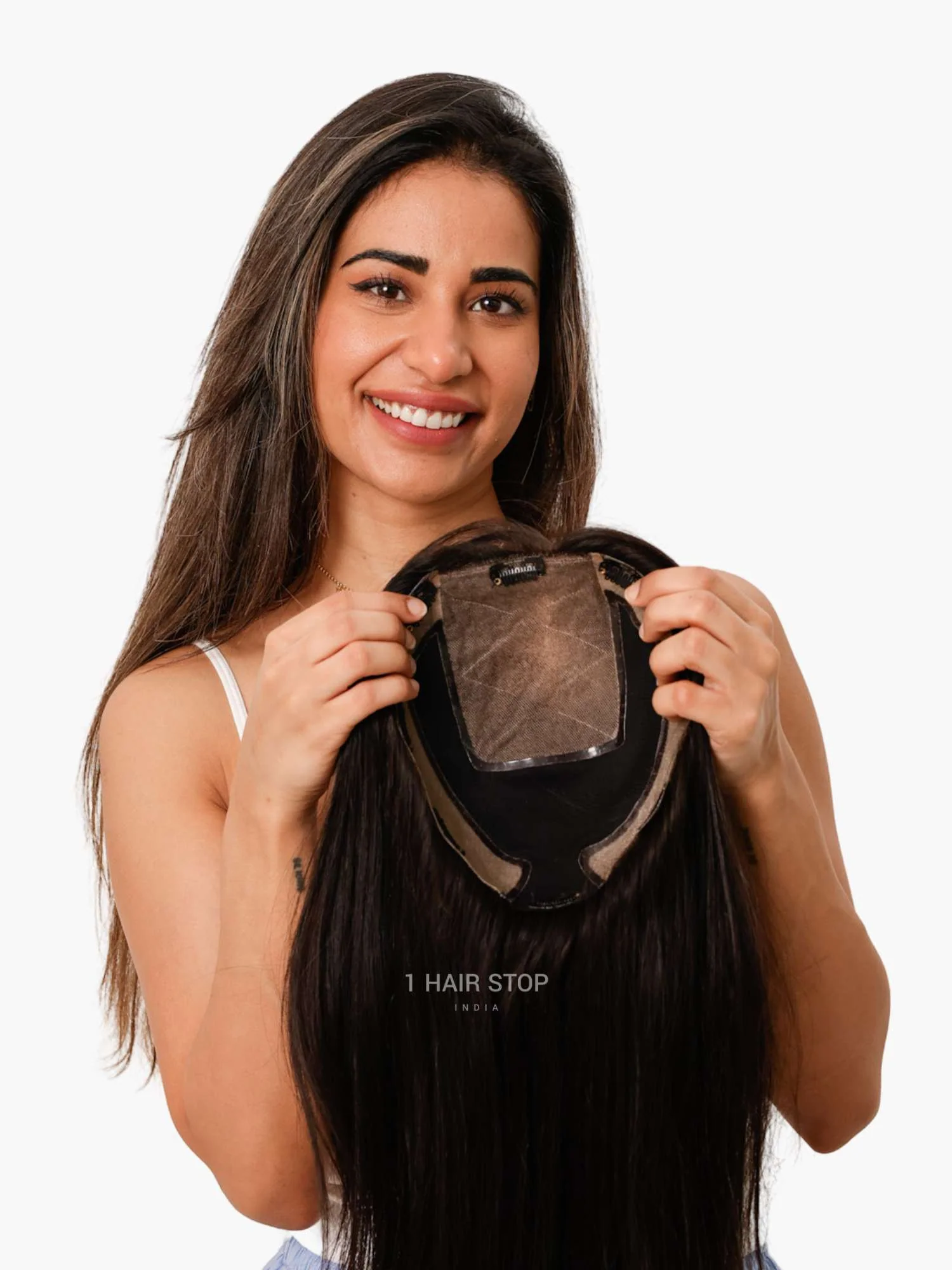 Srhairfeelers Chemo Wig - 1.5x5 Silk Base Parting - Full Head Wig - Human Hair Hover