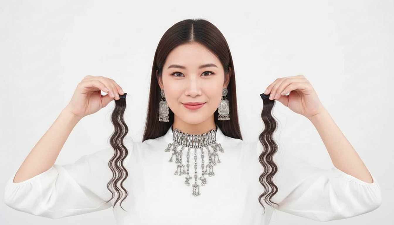 Srhairfeelers CURLY Frame My Face - Set of 2 Non-Seamless Clip-In Extensions