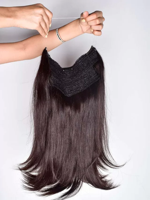 Srhairfeelers Halo Extensions - Dark Brown - Classic Hair Extensions Hover