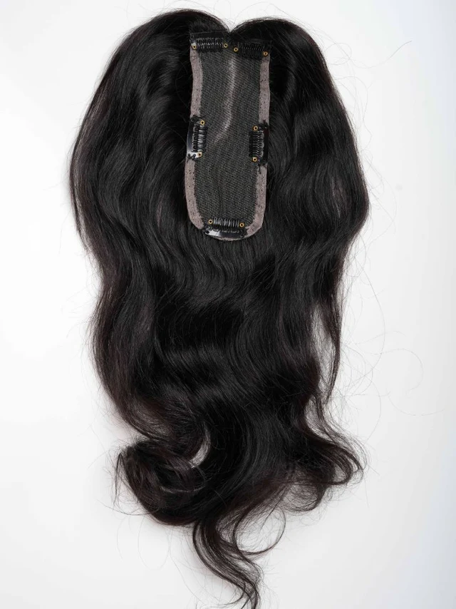 Srhairfeelers Lace Base Faux Scalp Hair Topper 2x6inch Hover