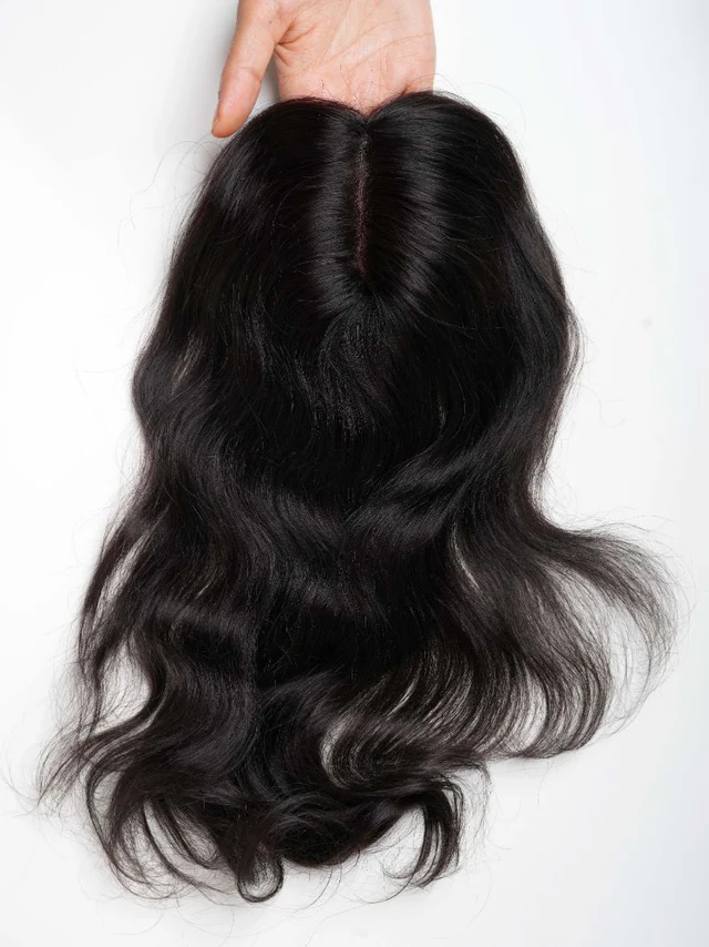 Srhairfeelers Lace Base Faux Scalp Hair Topper 2x6inch